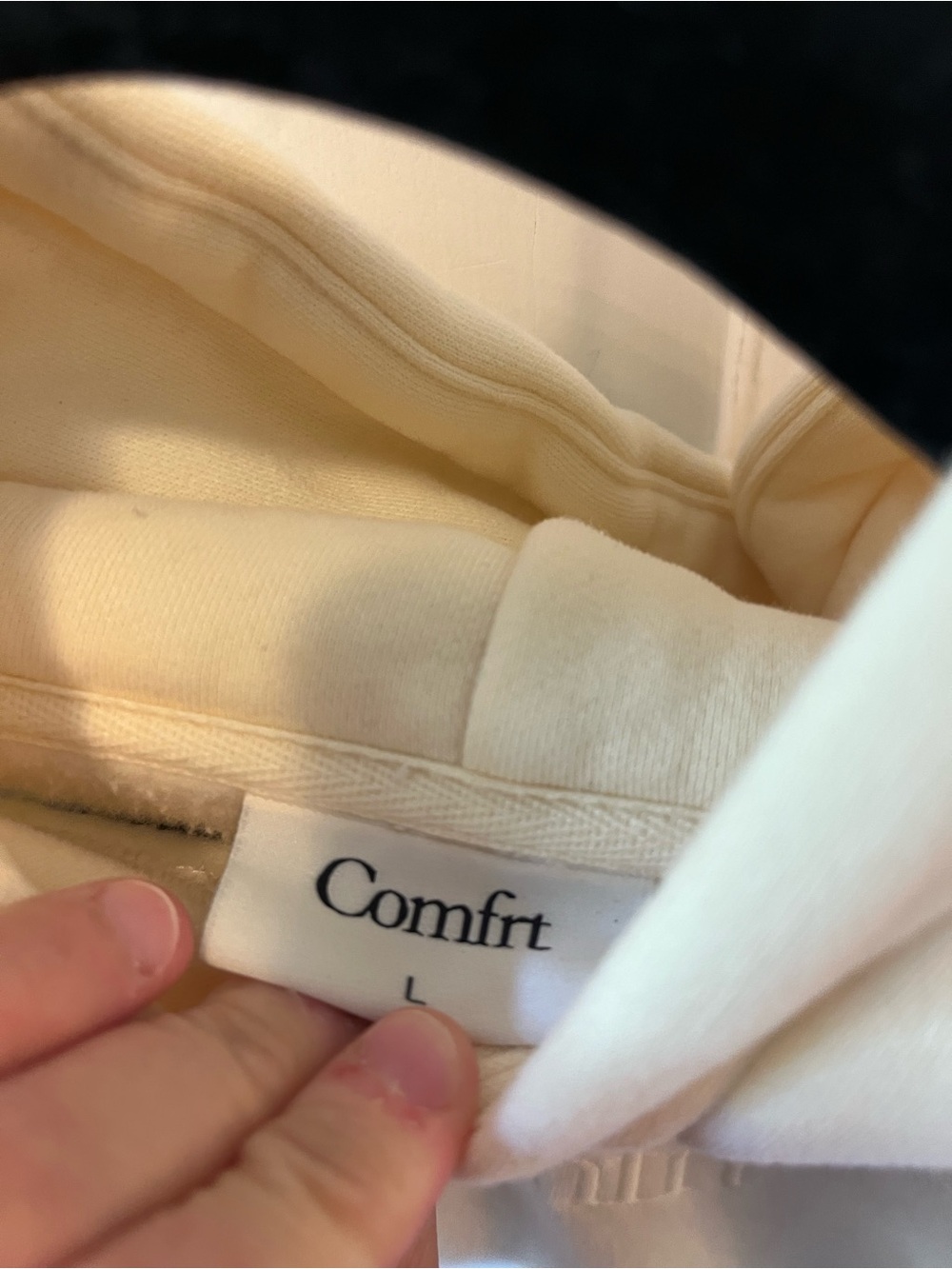 Comfrt Signature Hoodie Oversized Sweatshirt Yellow Size Large - Picture 5 of 10